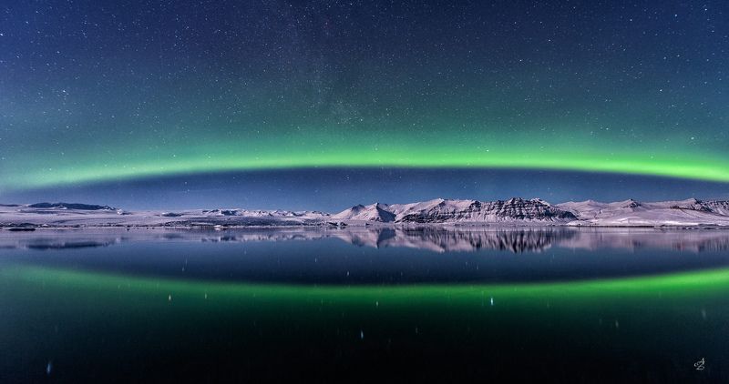 северное сияние, исландия Рождение Авроры фото превью