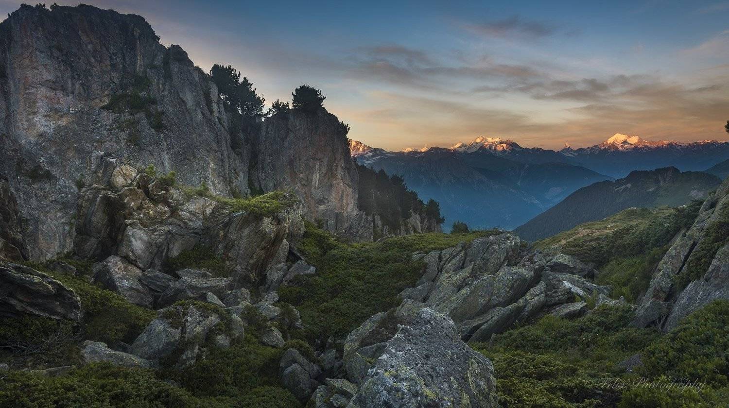 mountais,switzerland,rocks,sunrise,bettmeralp,, Felix Ostapenko