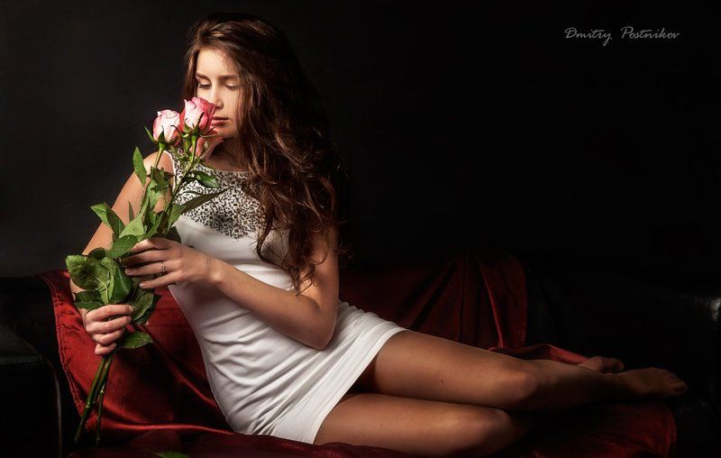 портрет,девушка,студия, Оля. фото превью