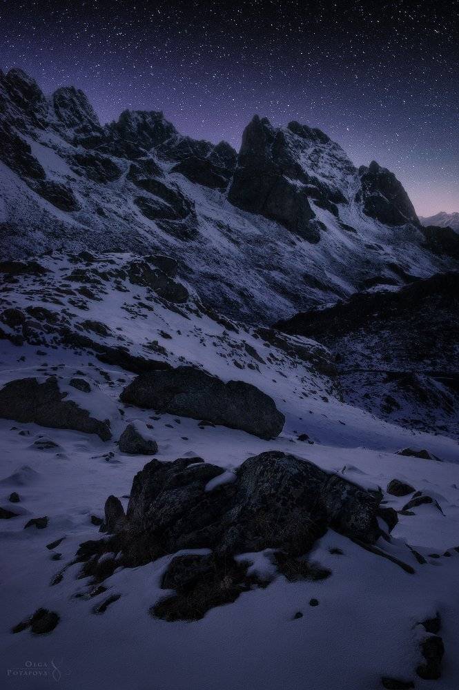ночной пейзаж, архыз, горы, звёзды, Степаненко Ольга