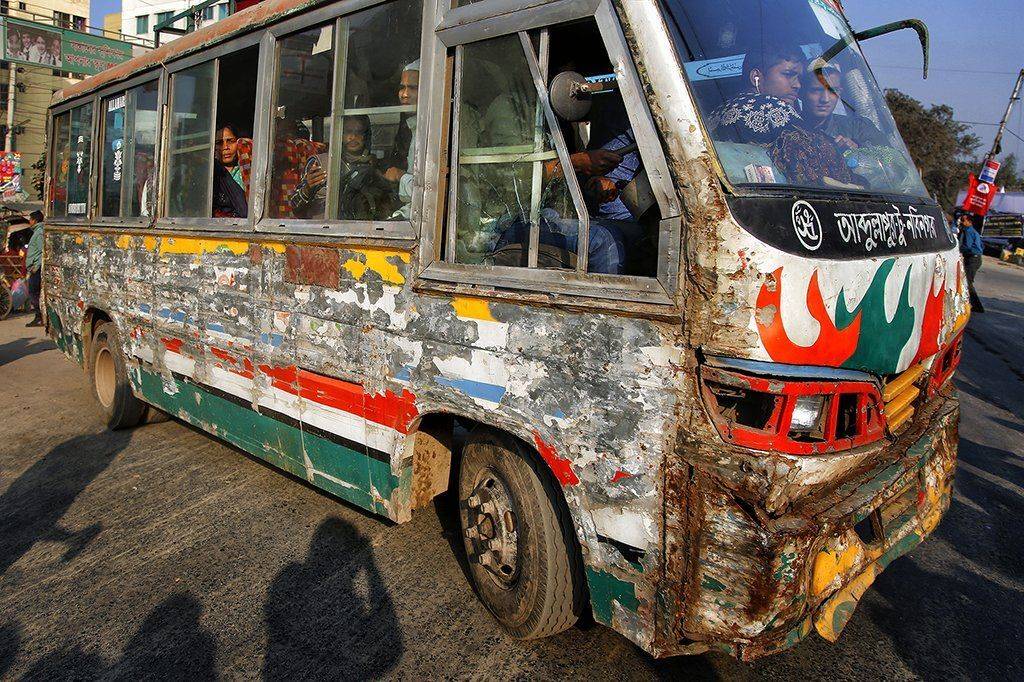 автобус, бангдеш, дака, коцаный, консервная банка, пассажиры, путешествие, дорога, улица, ALLA SOKOLOVA