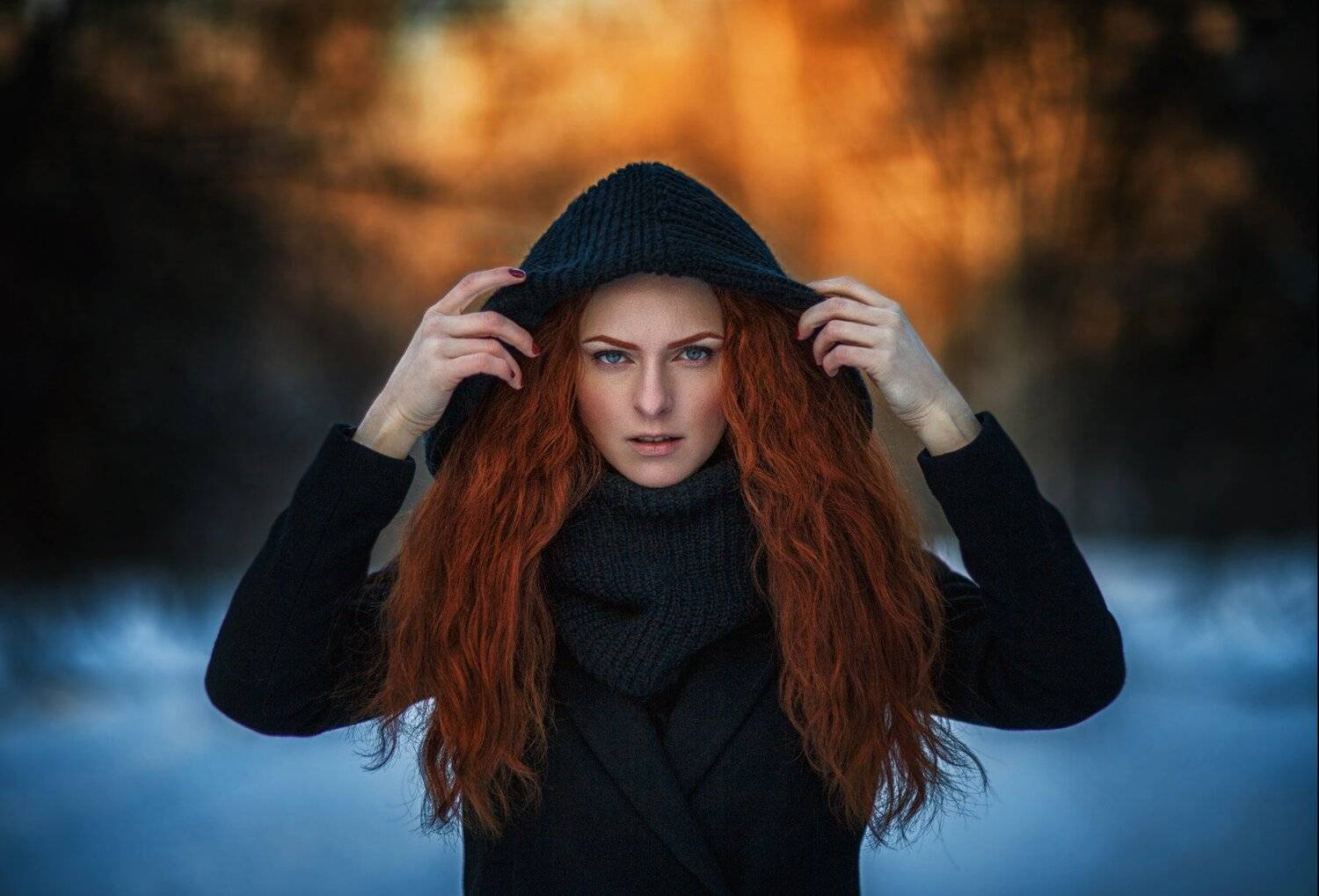 #portrait #beautiful #model #russia #moscow #winter #canon #sigma #sun #natural #light, Hakan Erenler