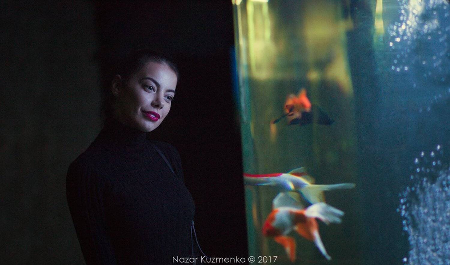 #Океанариум, #взгляд, #модель, #фотограф, #съёмка, #рыбки, #фотосессия, #арт, #постобработка, #фотошоп, #лайтрум, #мгновение, #успокоительное, Назар Кузьменко