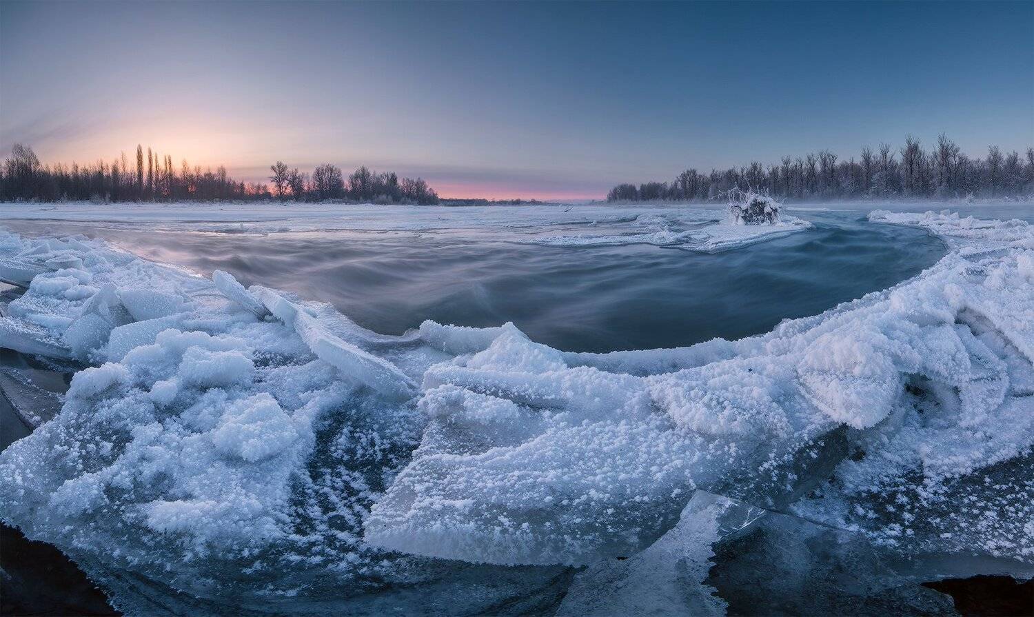 февраль рассвет ледяной остров, Николай Мысливцев