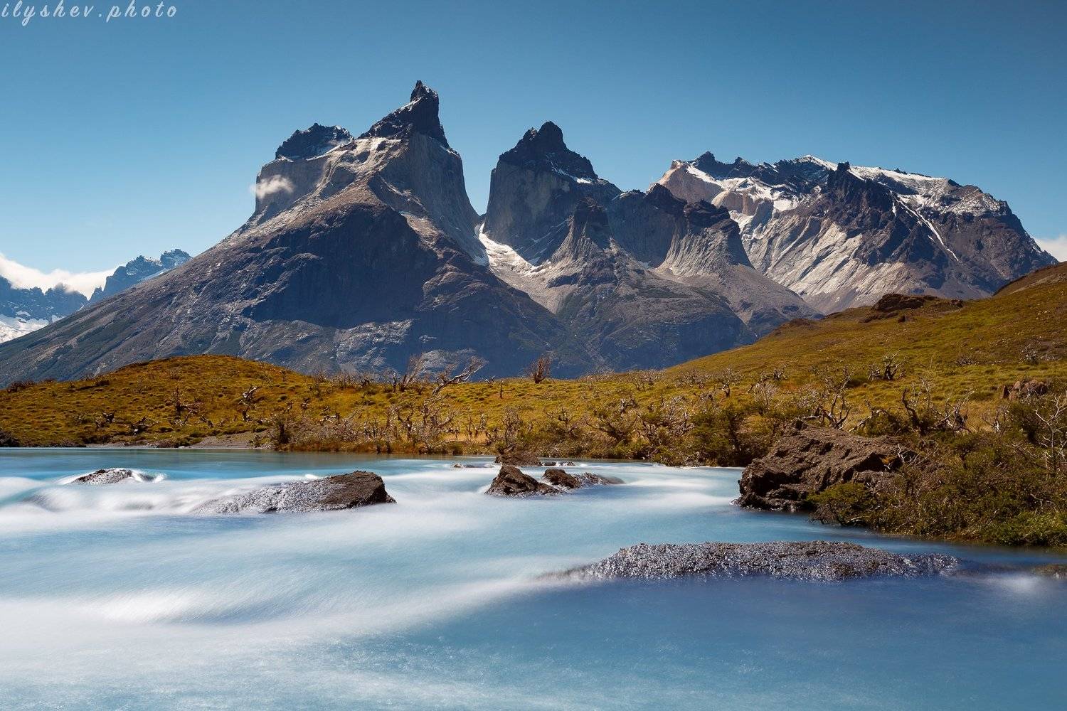 природа, пейзаж, река, горы, торрес дель пане, чили, патагония, южная америка, парк, Dmitry Ilyshev