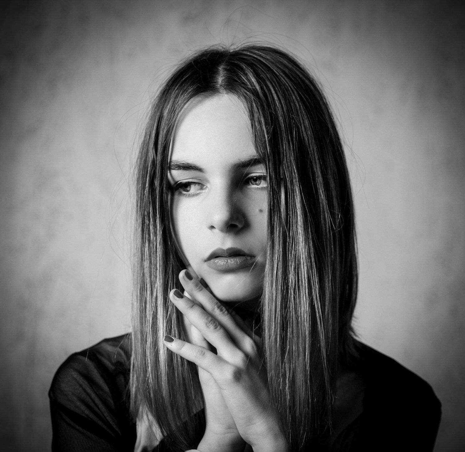 девушка,портрет,чб,милая, Дмитрий Александров