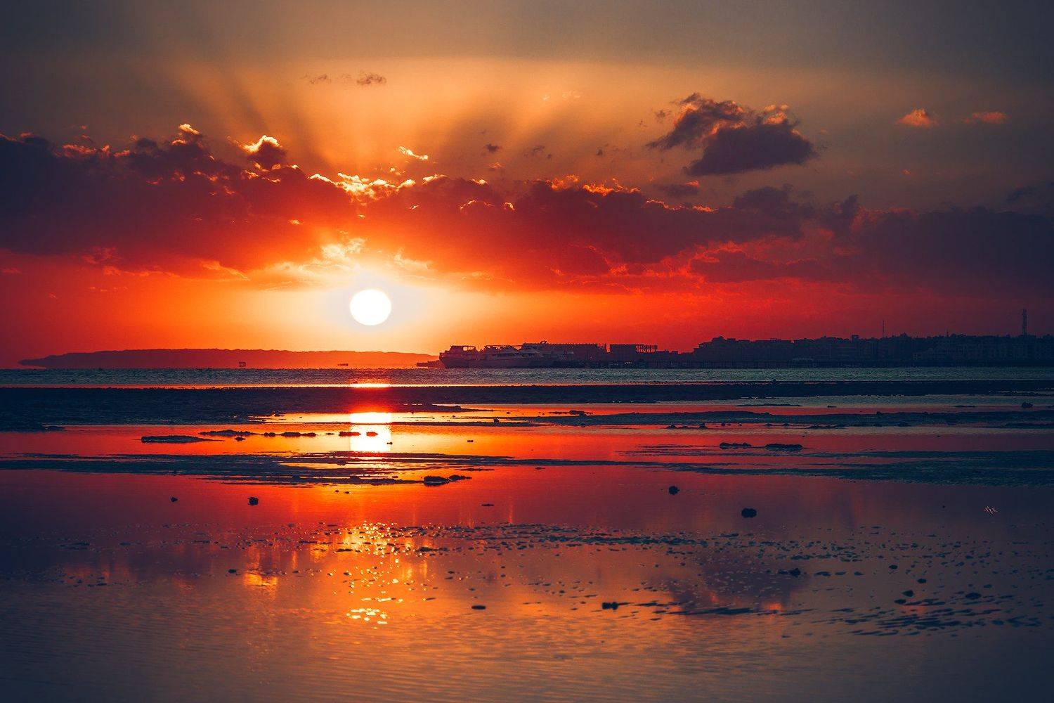 egypt, sunrise, colors, reflection, Руслан Болгов (Axe)