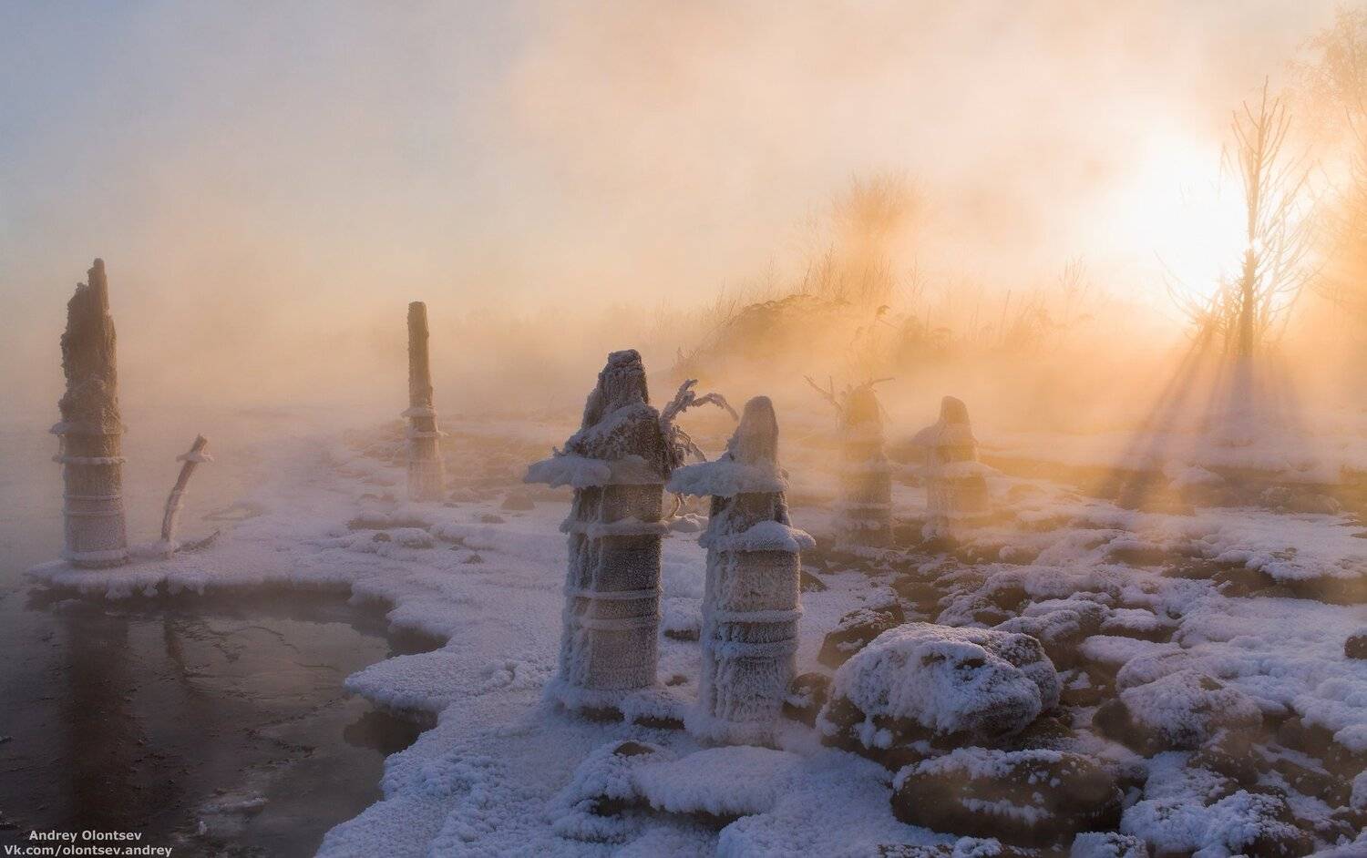 дубна, пейзаж, зима, рассвет, canon, Андрей Олонцев