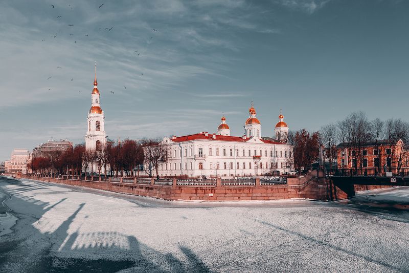 winter, russia, snow, спб, зима, снег, city, sky, небо, город Saint Petersburg фото превью