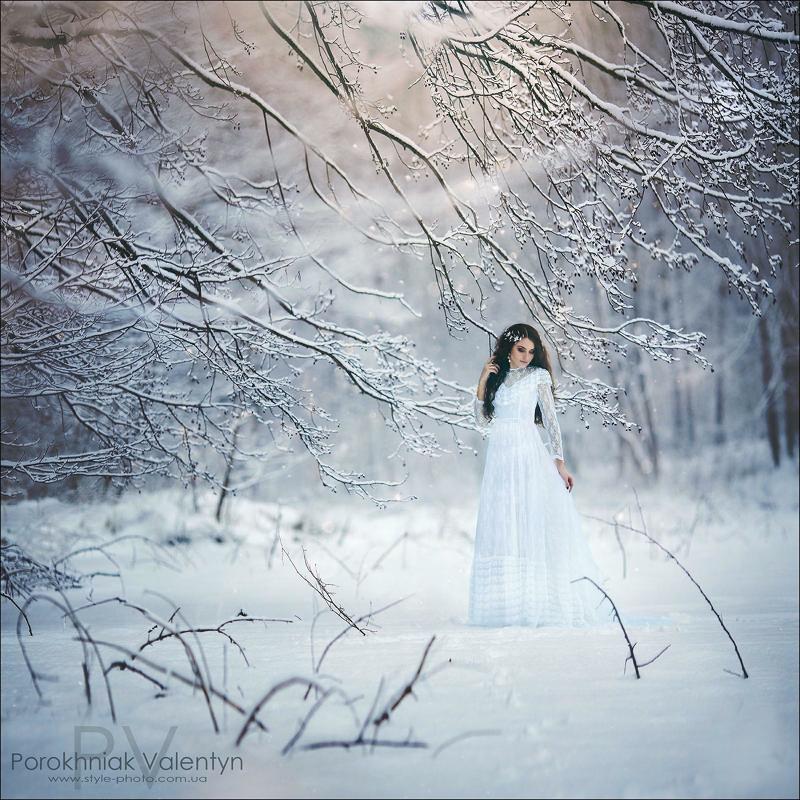девушка, снег, вснегу, мороз,зима, платье, фотосессия, длинное платье  фото превью
