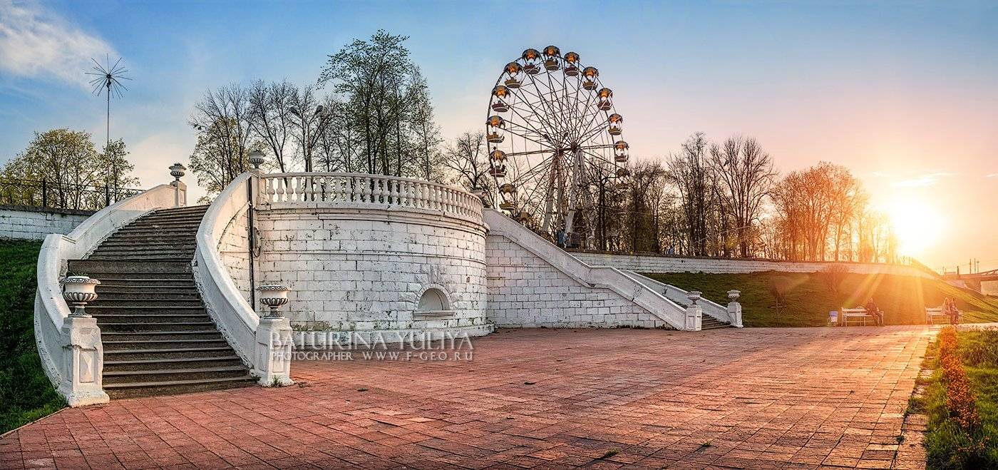 тверь, волга, набережная, лестница, закат, Юлия Батурина
