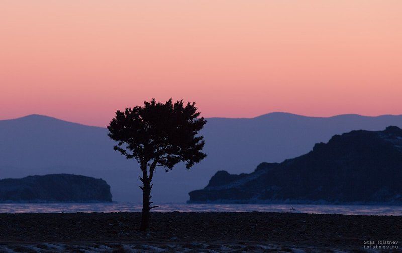байкал, малое море, ольхон, лед, зима, Байкальский минимализм фото превью