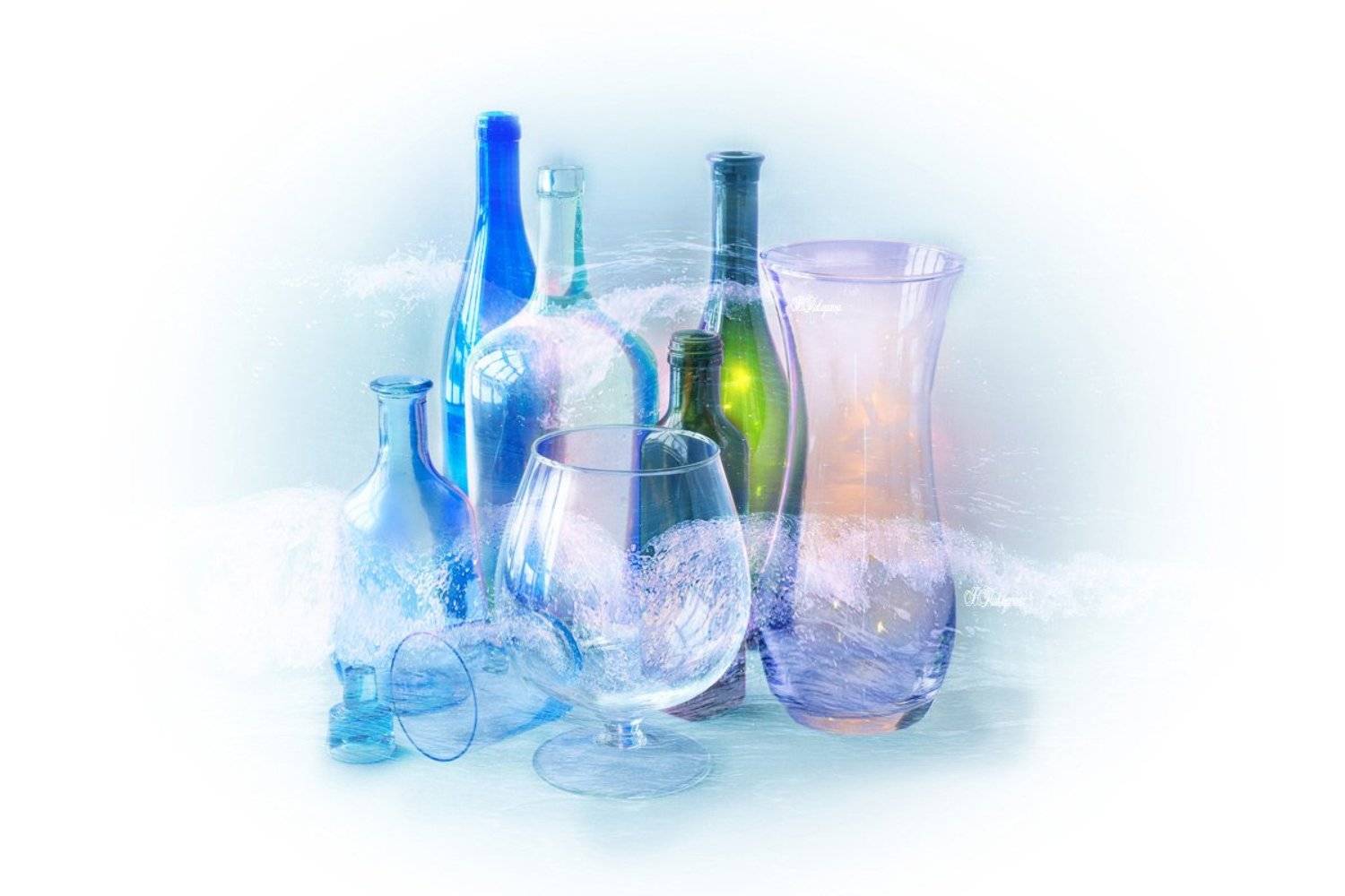 стекло, волна ,прозрачно,, Вера Павлухина