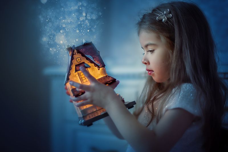 свет, домик, эльфы, эльфийский свет, девочка Волшебный свет фото превью