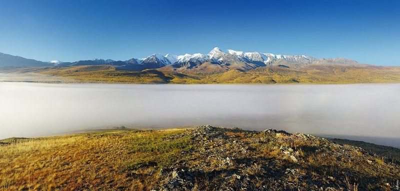 Алтай, Курайская степь, Ештыкель PRO туманные реки Ештыкель фото превью