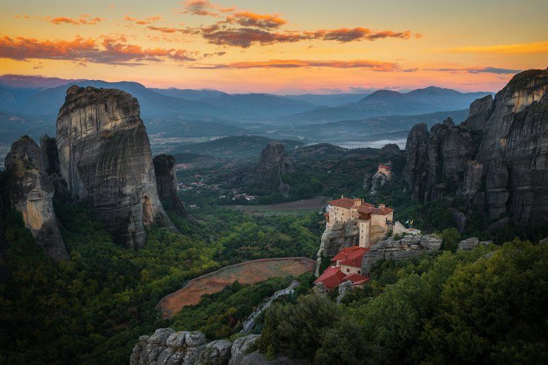 метеоры, греция, осень, утро , Meteora, Greece, fall, morning Autumn morning фото превью