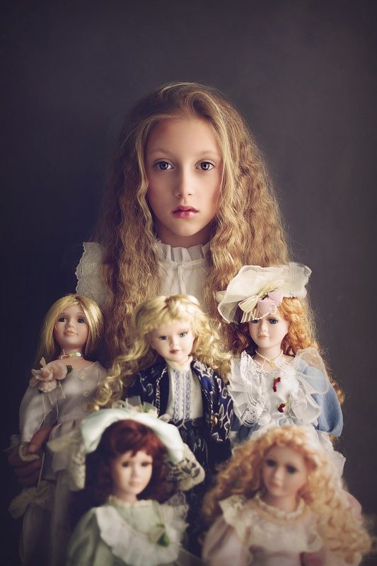 girls. portraits, child, natural light, conceptual, doll Dolls фото превью