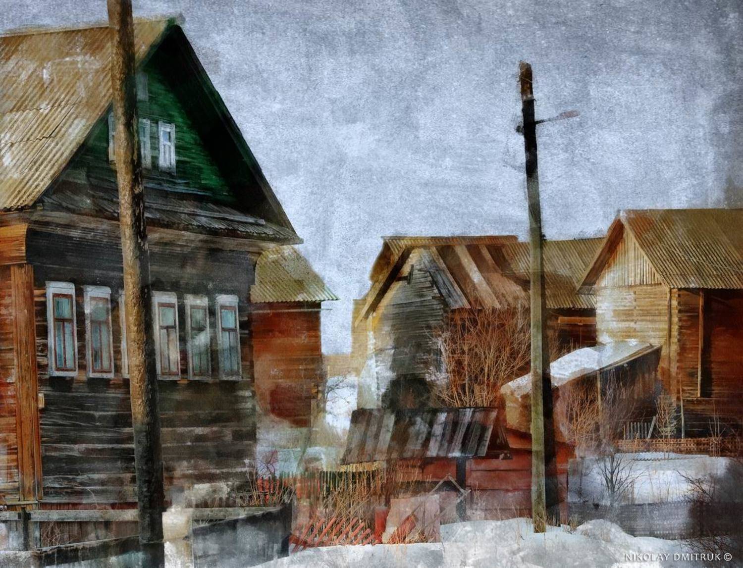 пейзаж зима музыка, николай дмитрук