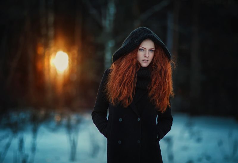 #portrait #beautiful #model #russia #moscow #winter #canon #sigma #sun #natural #light Anna фото превью