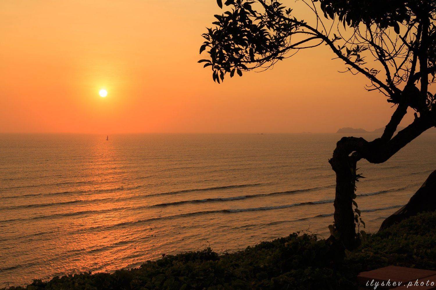 закат, пейзаж, природа, тихий океан, побережье, перу, южная америка, Dmitry Ilyshev