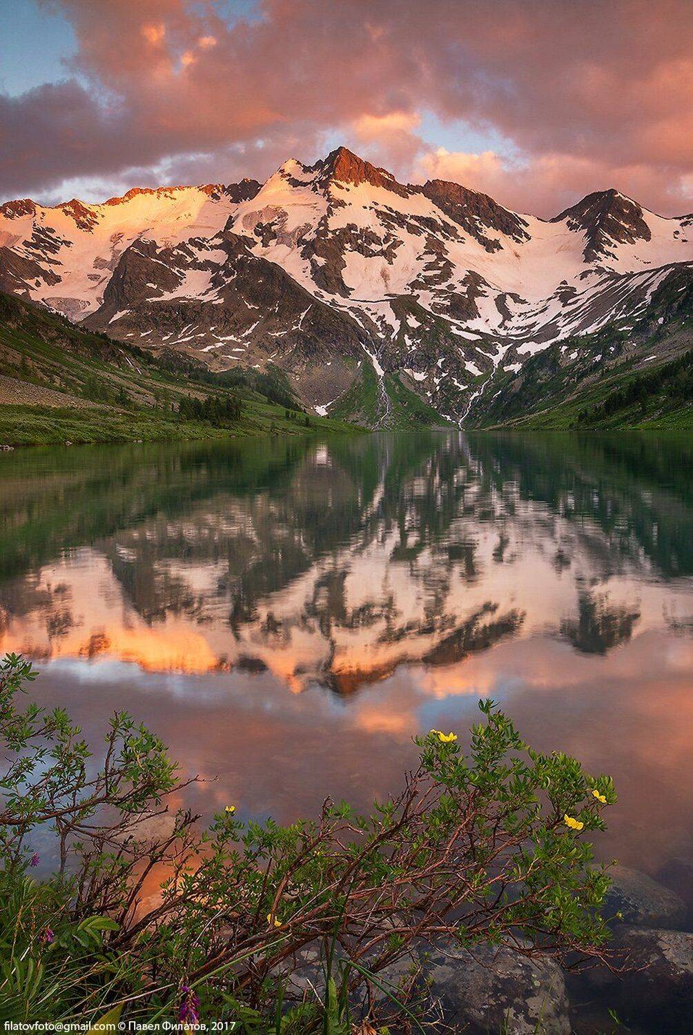 #алтай_чудеса_природы #алтай #сибирь #siberia #павел_филатов #pavel_filatov #filatovpavelaltai #катунский_хребет #поперечное #горы #озеро #закат, Павел Филатов