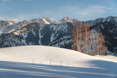 Среднегорье зимой.