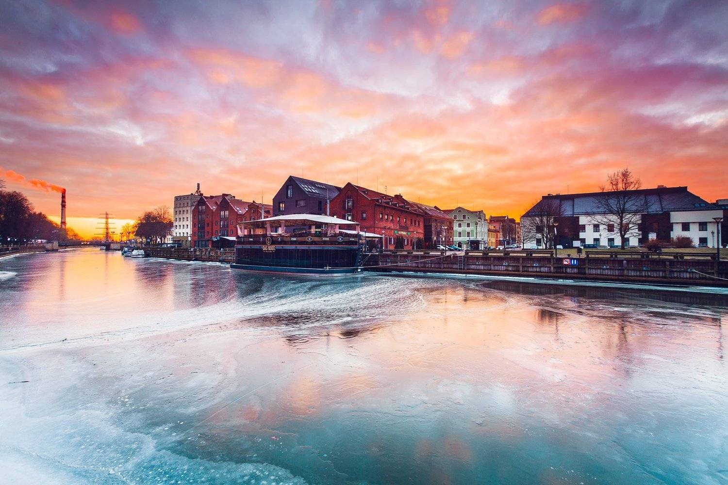 lithuania, klaipeda, sunrise, winter, ice, colors, clouds, Руслан Болгов (Axe)