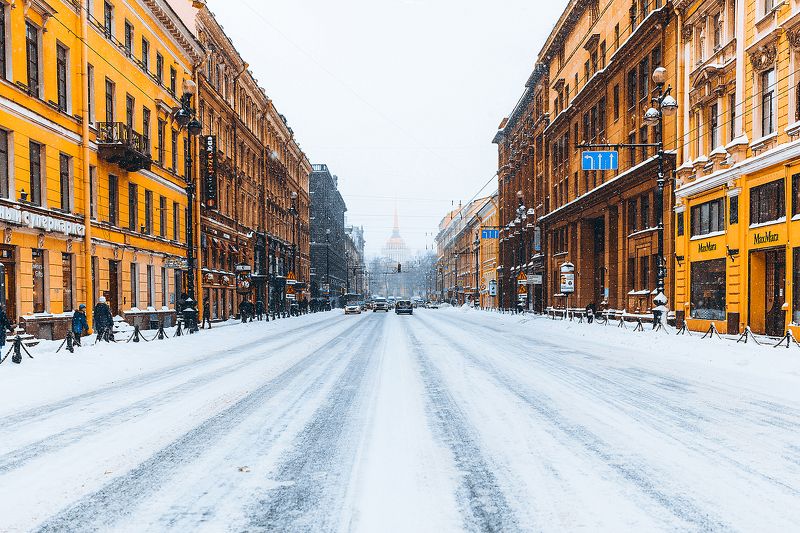 winter, russia, snow, спб, зима, снег, city, sky, небо, город Saint Petersburg фото превью