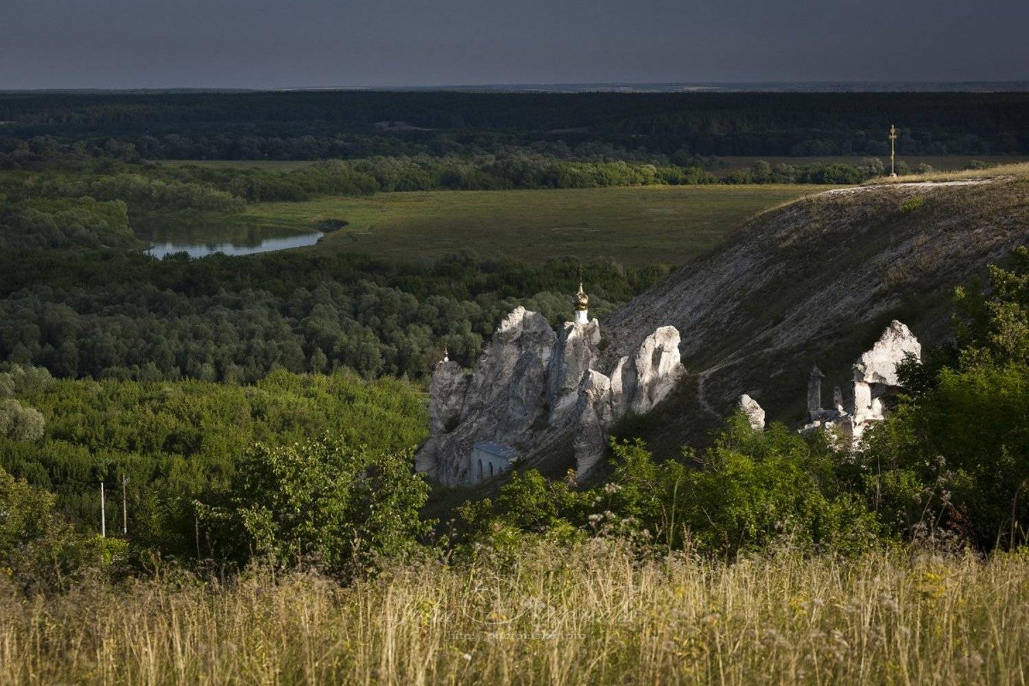 пейзаж, дивногорье, дон, дивы, гроза, лето, свет, воронежская обл, дивногорский, монастырь, дивногорский, пещерный, Юлия Назаренко