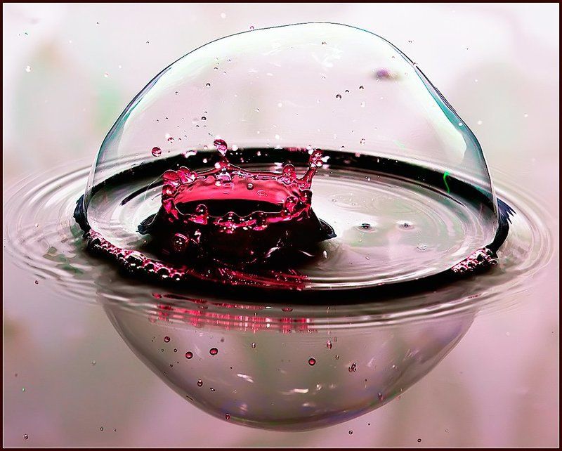 макро,вода, Взрыв на Сатурне. фото превью