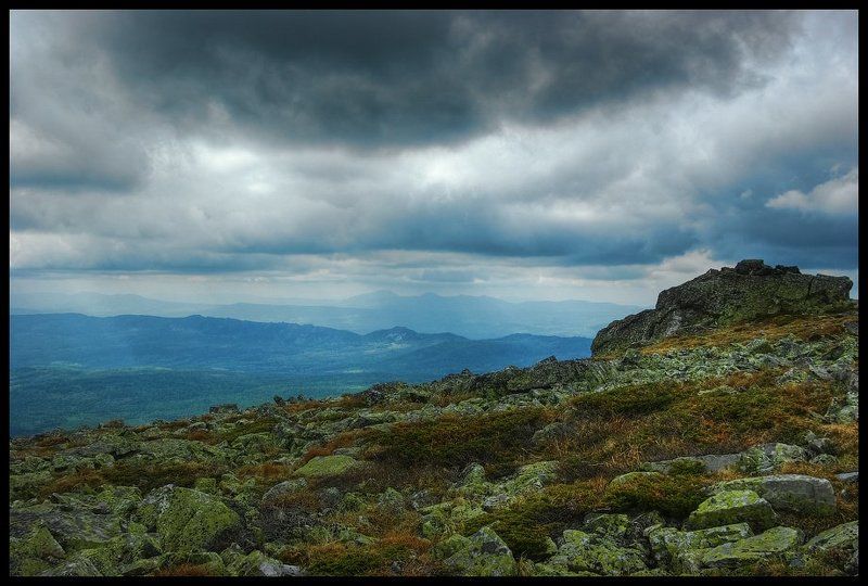 урал, тучи, камни, горы, иремель Седой Урал фото превью
