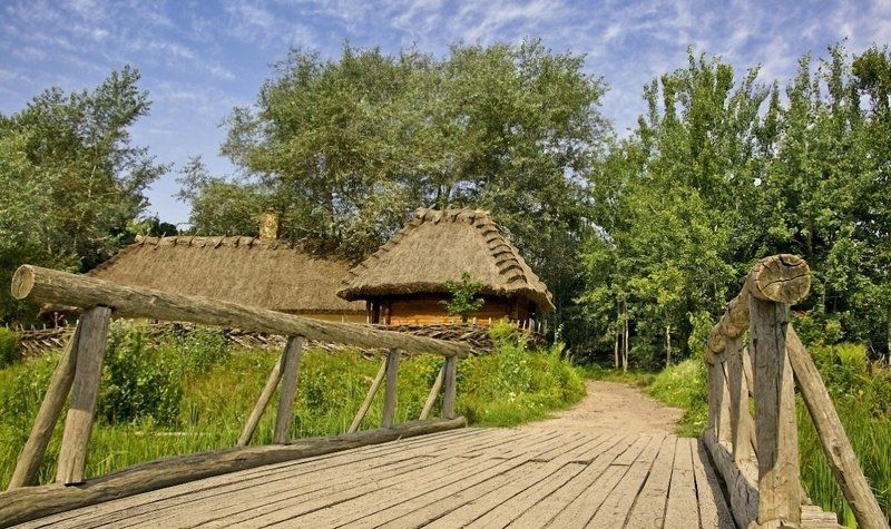 пейзаж мостик фото превью