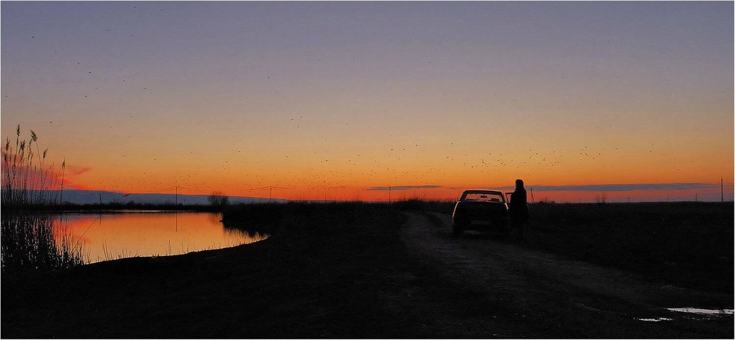 природа, закат, Геннадий Меремьянин