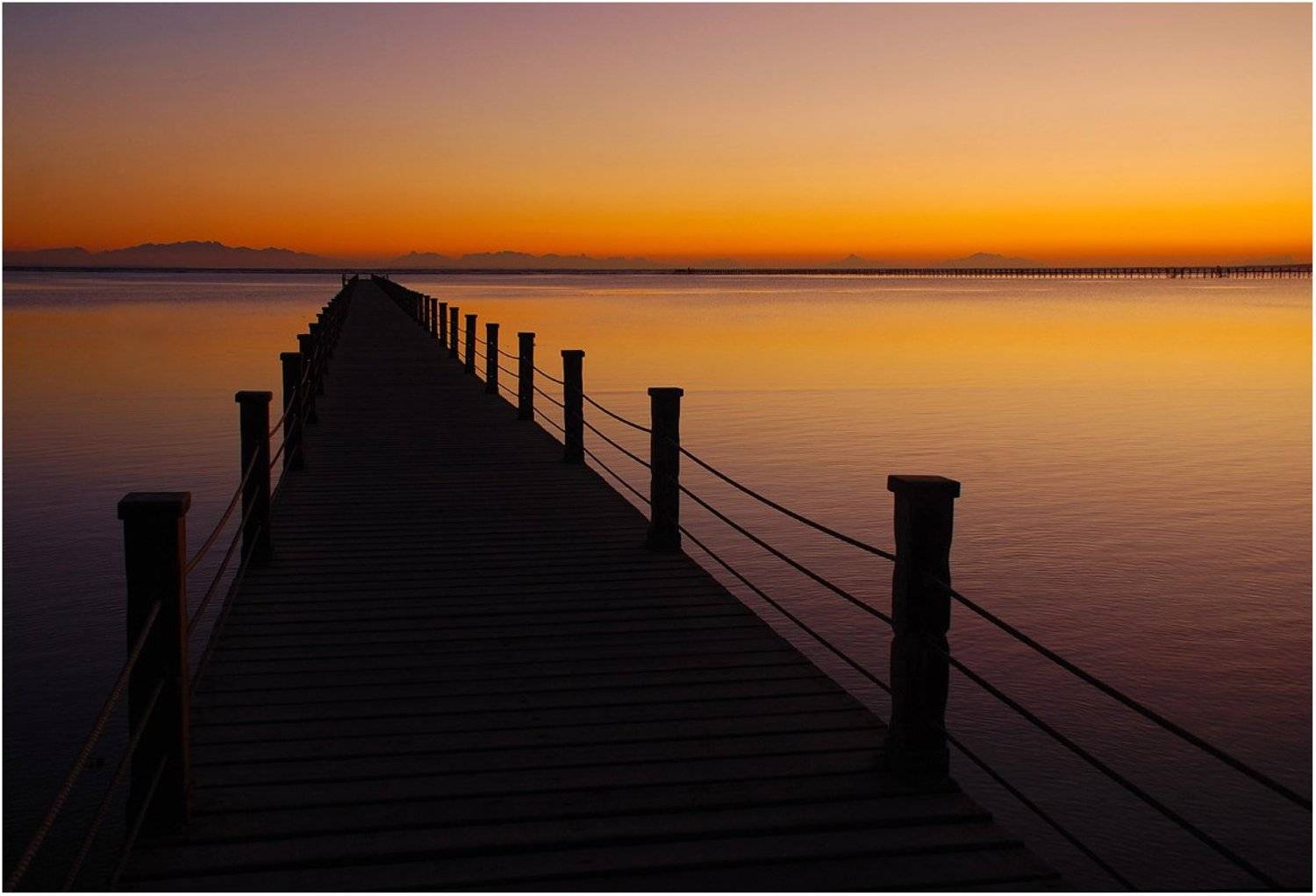 утро, рассвет, пирс, море_красное, синай, VictorSe