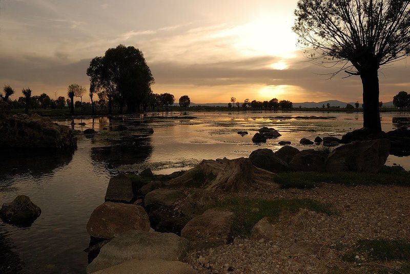 Случайно (по дороге)  встреченный закат фото превью