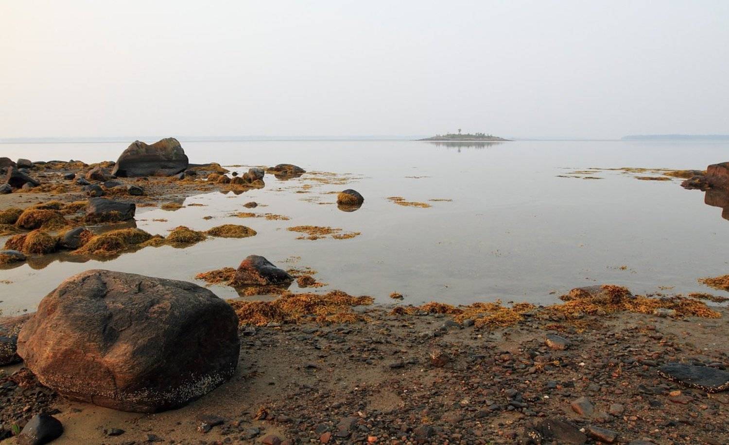 карелия, белое море, острова, тишина, штиль, камни, прилив, Александр Курносов