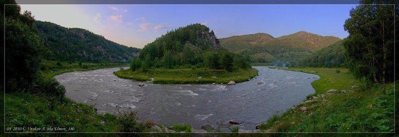 панорама, река, река песчаная ..река Пенроуза.. фото превью