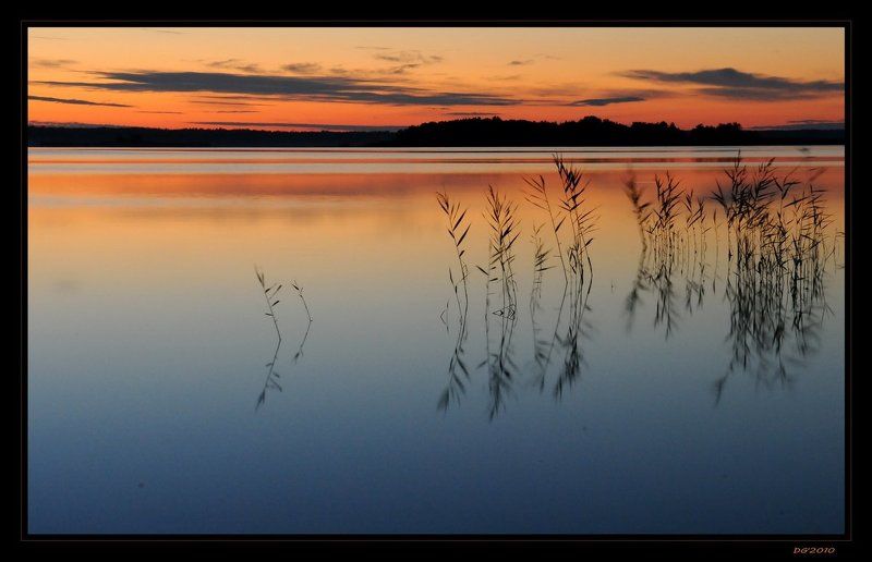 фтнляндия, озеро, штиль, вечер, вода Вечерняя штильная... фото превью