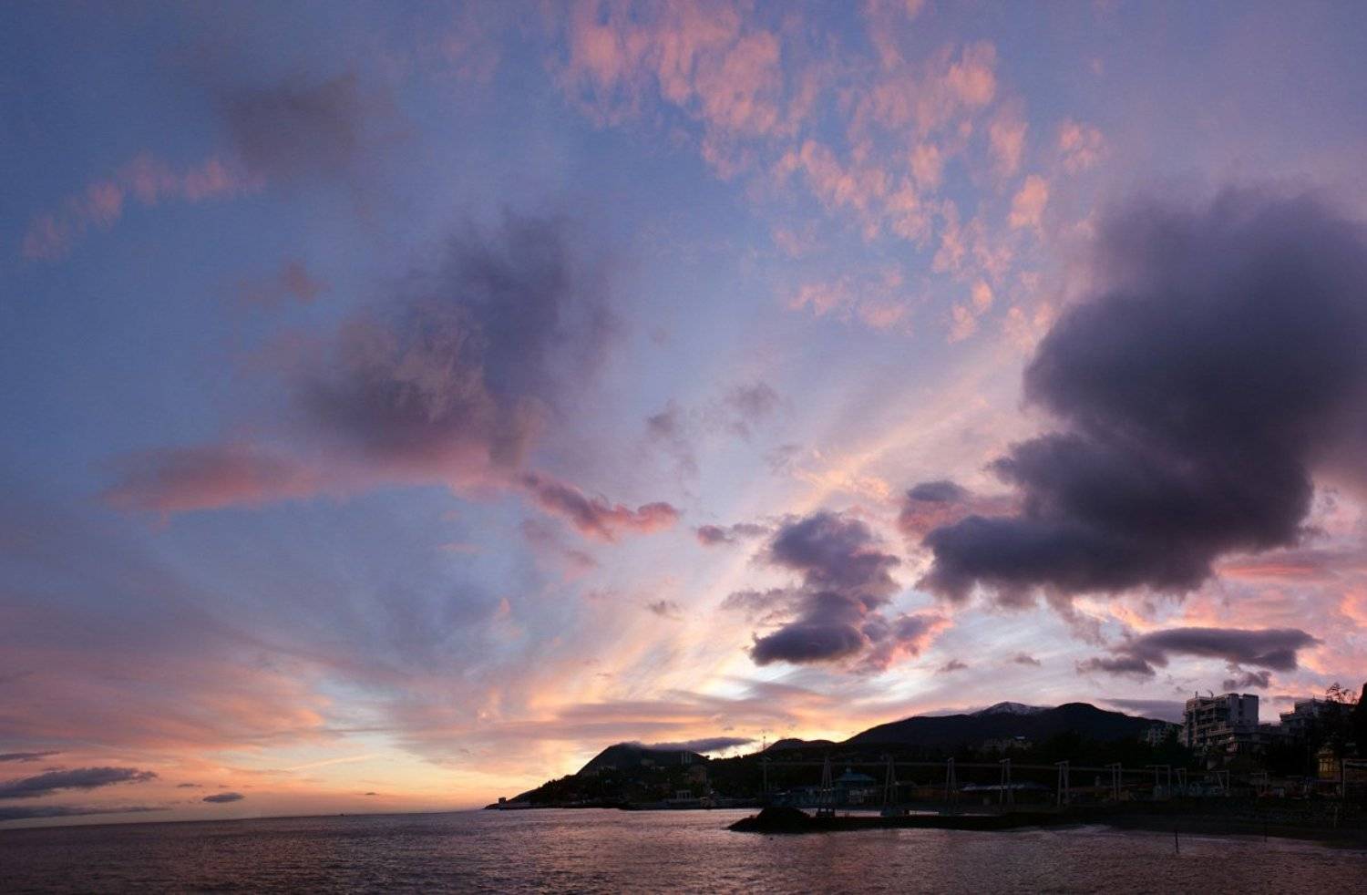 крым, алушта, закат, Oleg