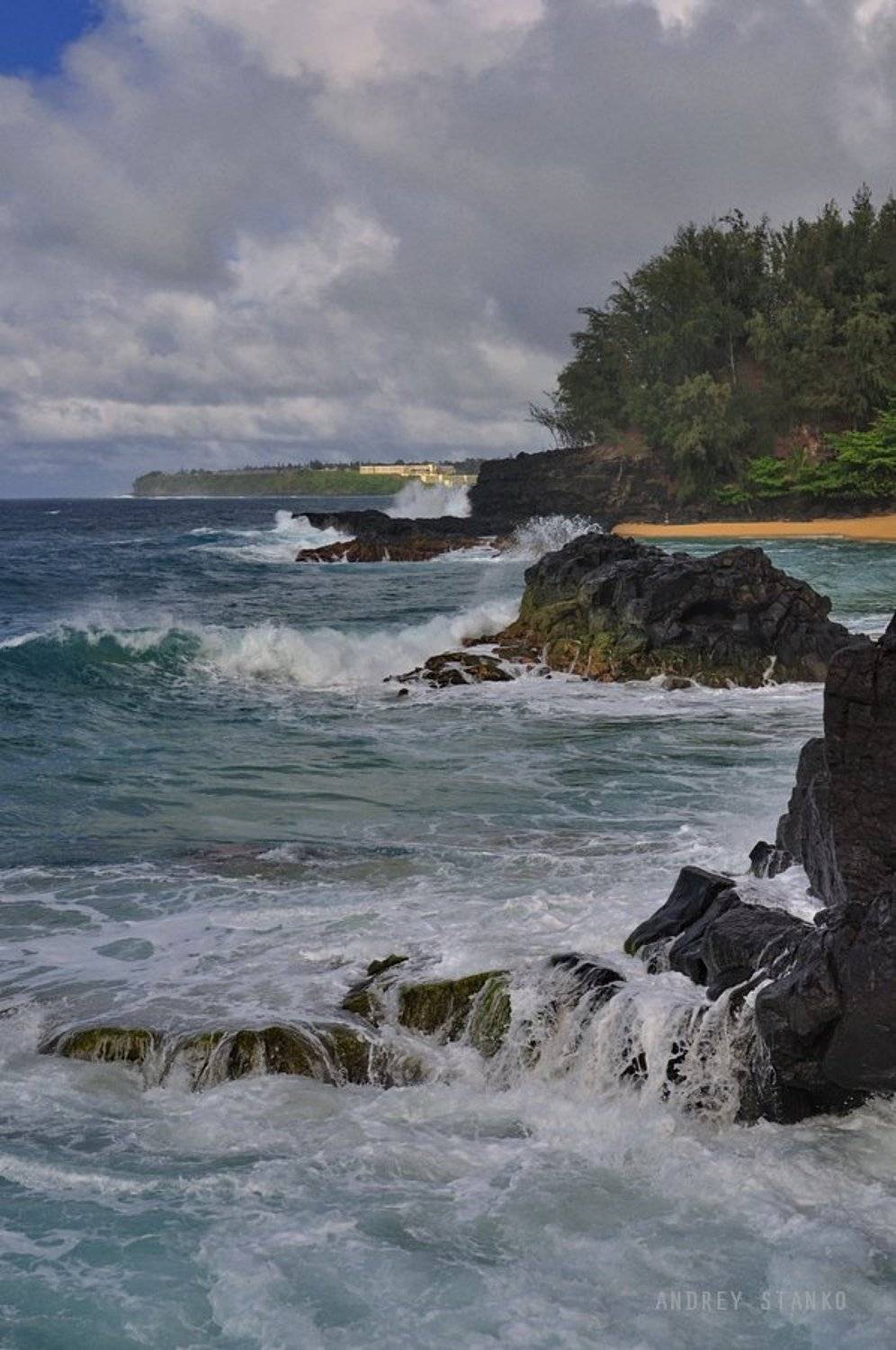 станко, пейзаж, море, камни, прибой, Андрей Станко