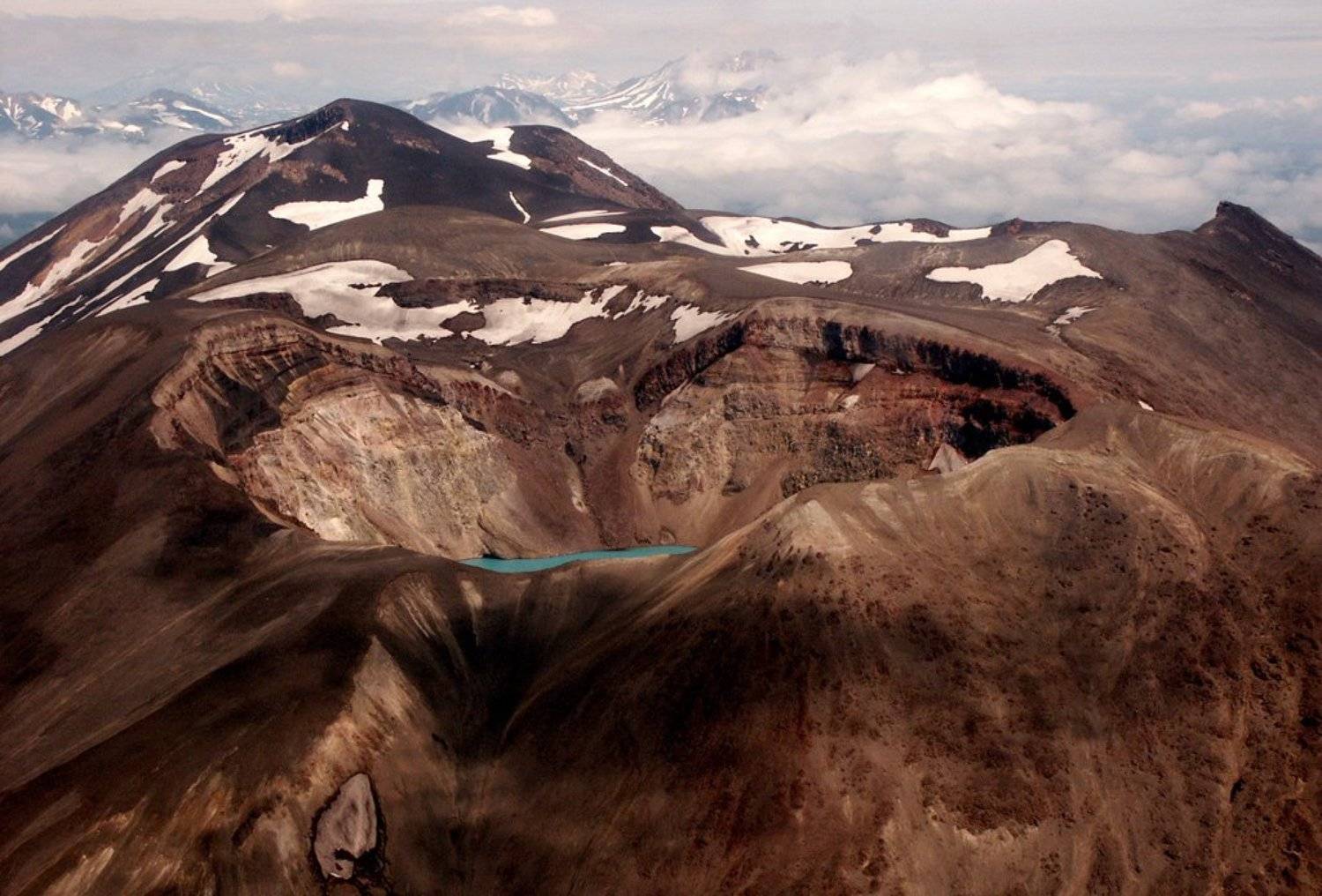 камчатка, вулкан, шемячик, фирновое, озеро, Silen