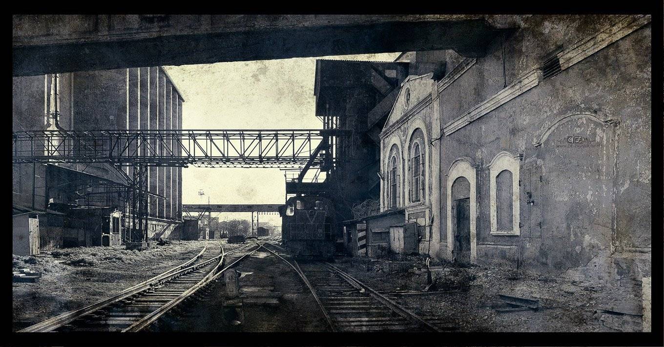 винтаж, ж/д, рельсы, ретро, панорама, Вадим