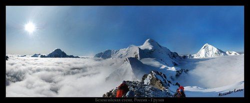 Безенгийская стена, Россия - Грузия