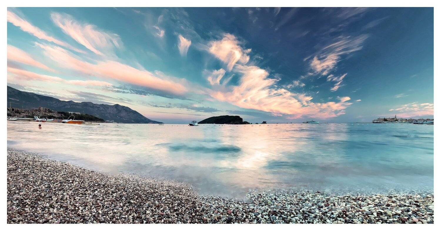 будва, черногория, закат, море, Alexander Martynov