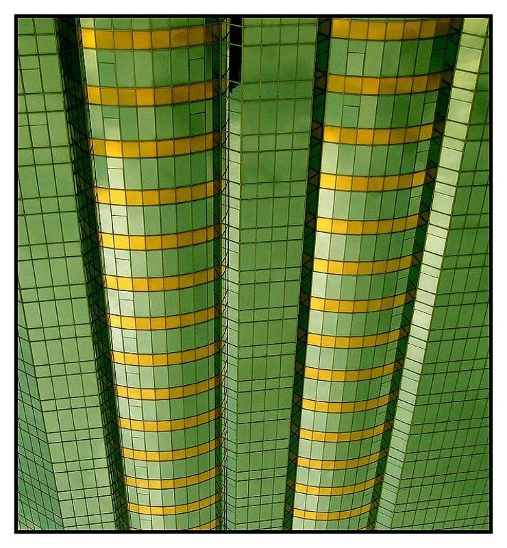 hong kong,china Green Geometry фото превью