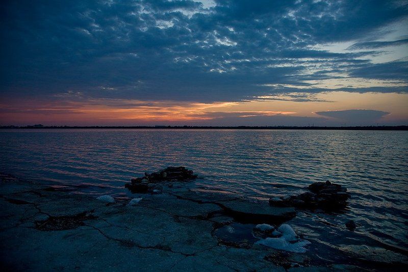 пена, закат *** фото превью