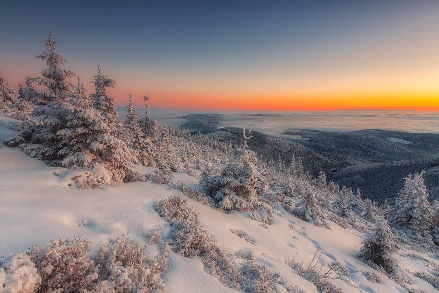 landscape,canon,winter,sunrise, Iza,Darek