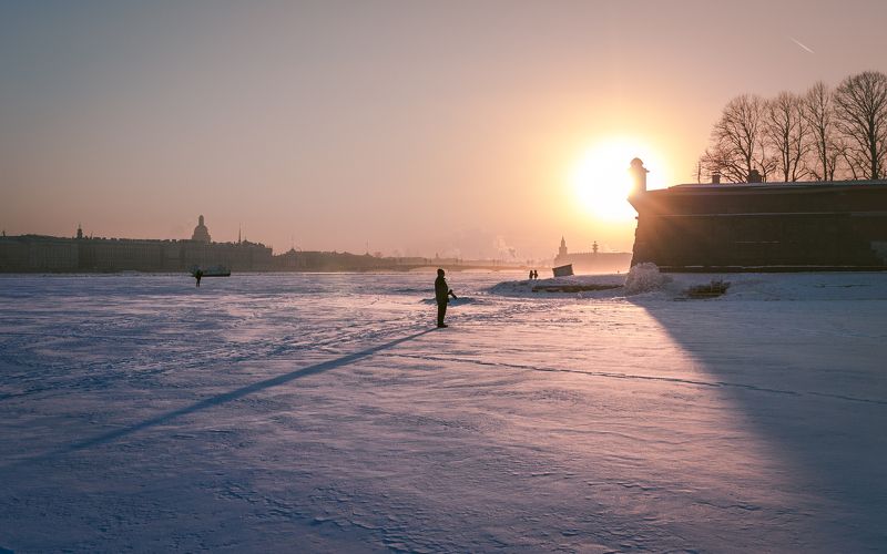 Sunset on the Neva  фото превью
