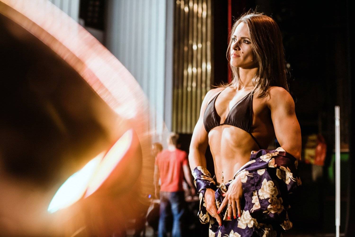 девушка, бодибилдинг, фитнес, тело, мышцы, пресс, красиво, сцена, свет, соревнования, Кайсина Ирина