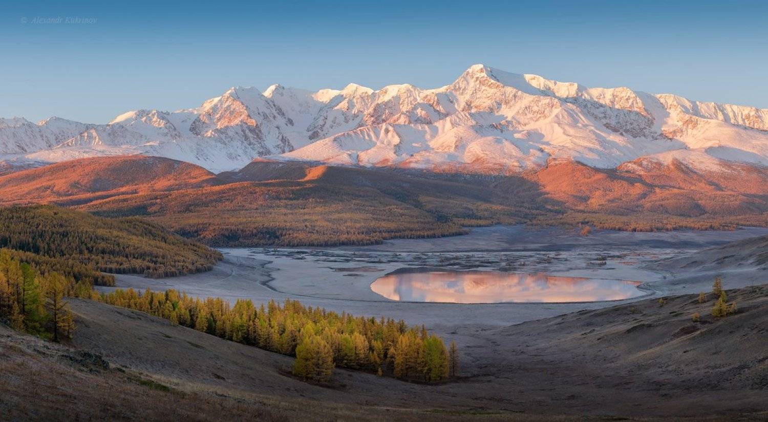 пейзаж, алтай, рассвет, джангысколь, Александр Кукринов